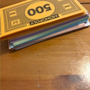 Monopoly play money replacement bills